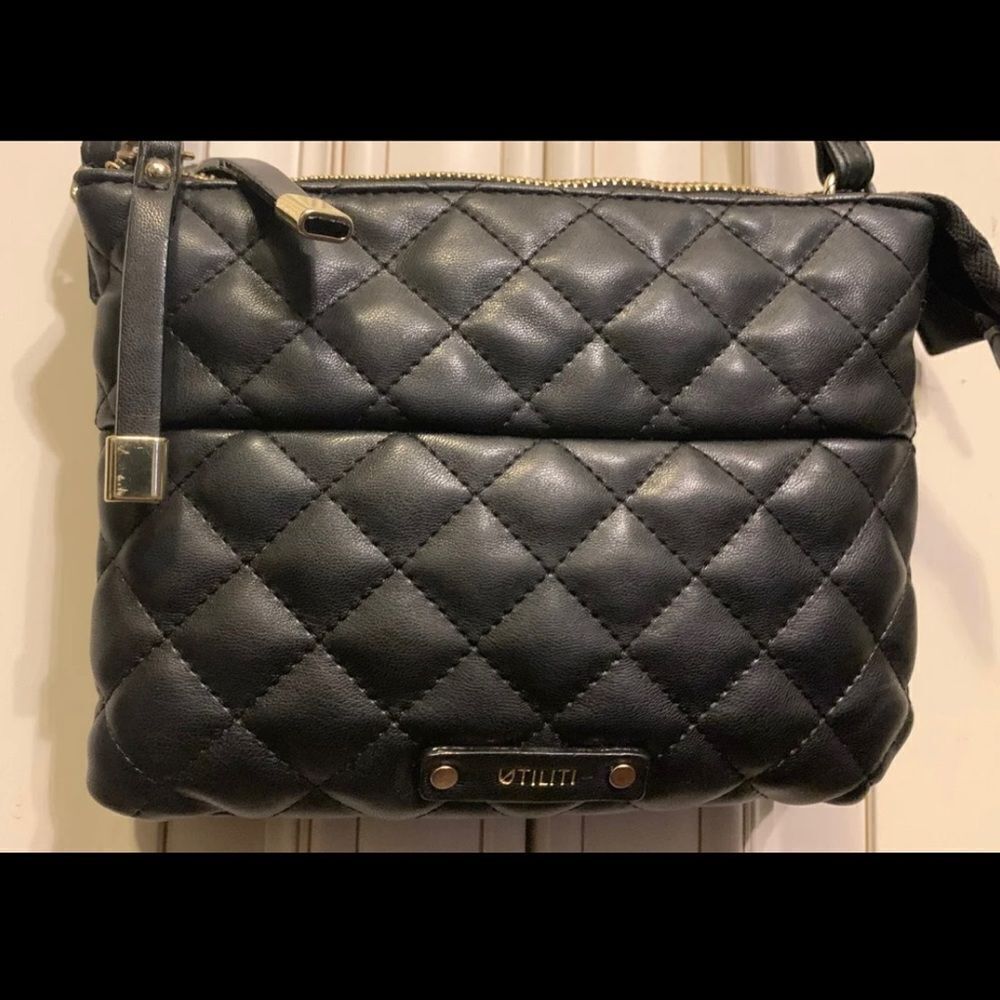 Utiliti by Rosetti Quilted Black Handbag